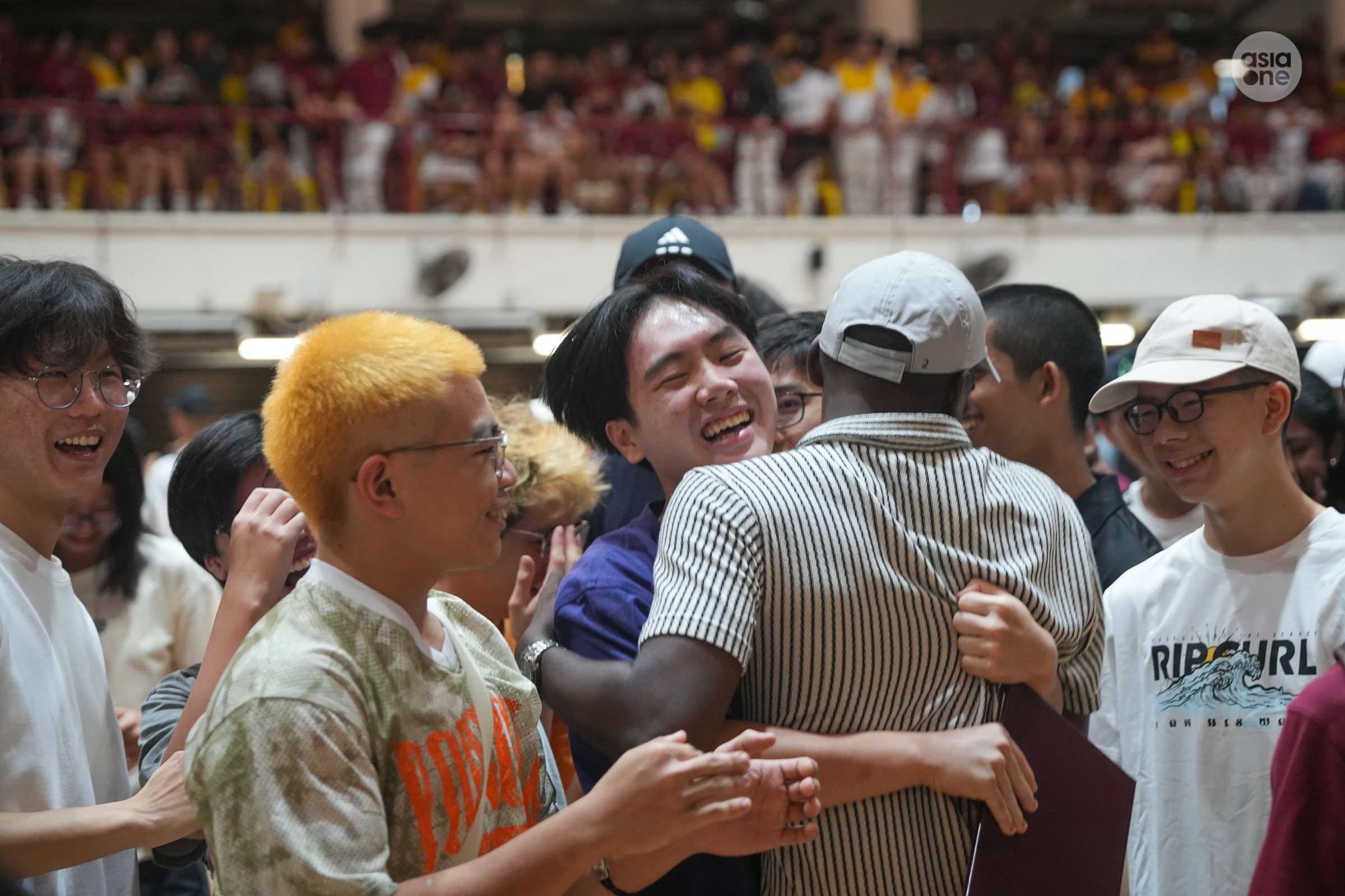 Over at Victoria JC, it was not just results that brought joy, but seeing classmates again.