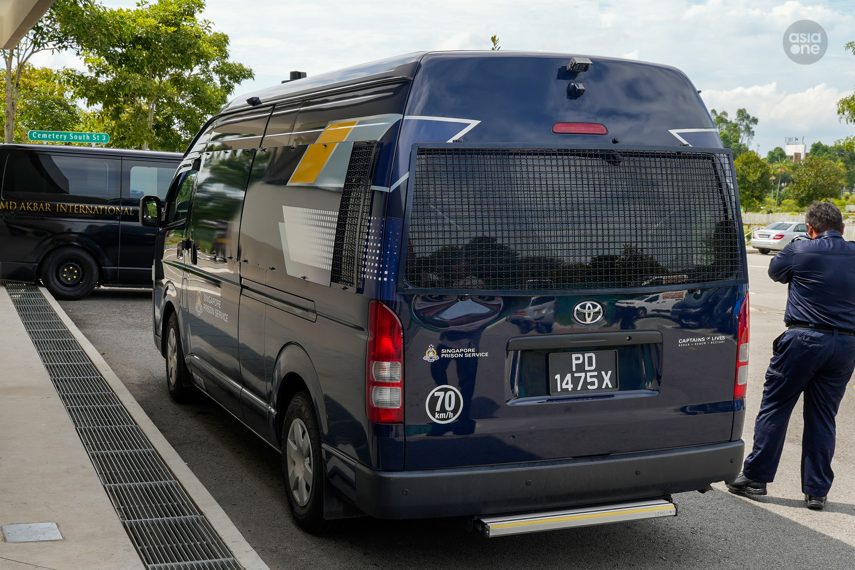 Daniel's father, who is presently incarcerated, was allowed to see Daniel for a last time. He did not stay for the funeral.