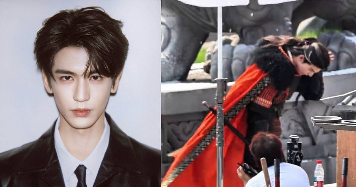 Zhang Linghe accidentally hits himself in head for fight scene in new period drama