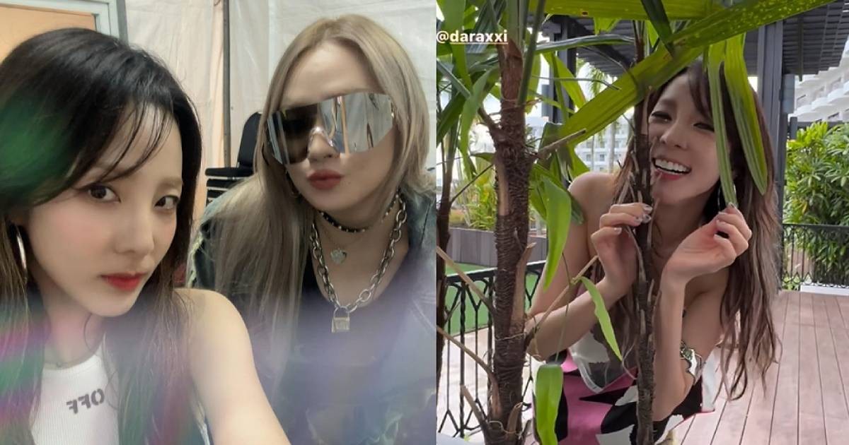 'I didn't know you'd come next door': 2NE1's Dara and CL reunite offstage at Waterbomb Singapore
