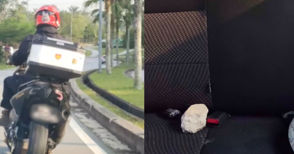 Motorcyclist allegedly pelts Malaysian car with stones in Second Link road rage incident