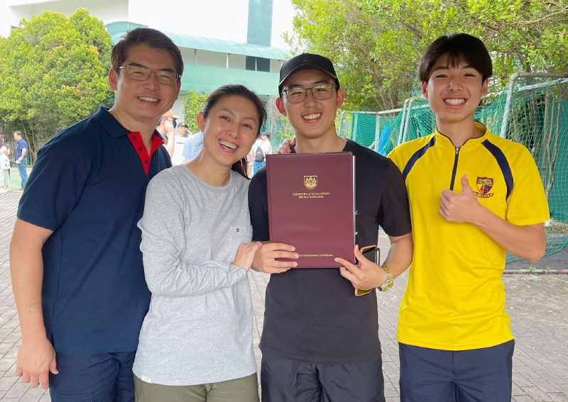 'I more kan cheong than him': Lina Ng celebrates son getting A-level results