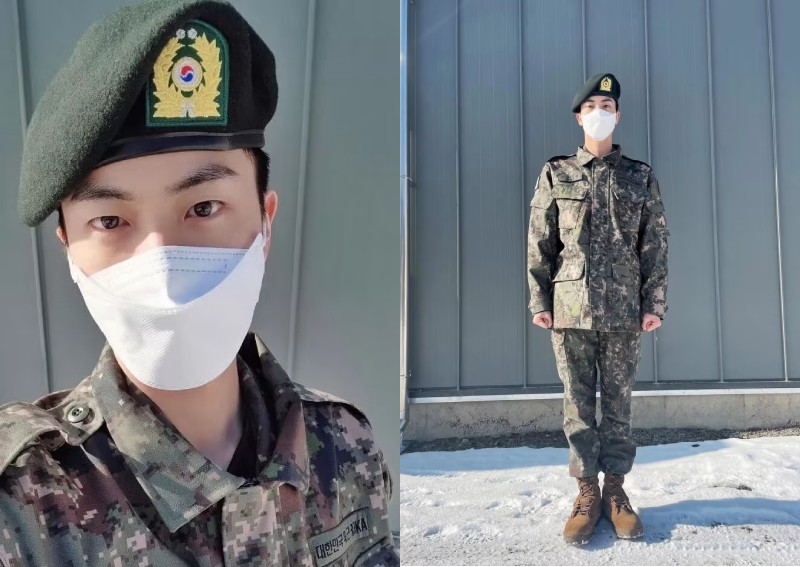 'Still Worldwide Handsome': BTS' Jin updates fans with 1st post in military uniform