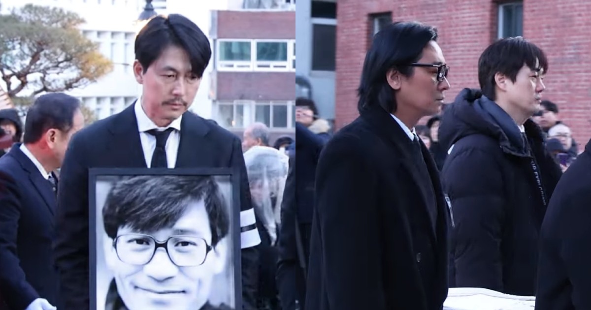 Ahn Sung-ki's funeral: Jung Woo-sung carries portrait, Ju Ji-hoon, Yoo Ji-tae serve as pallbearers