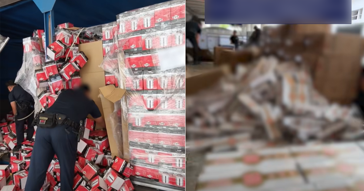 Lorry found with 8,000 cartons of contraband cigarettes at Tuas Checkpoint, Malaysian driver arrested