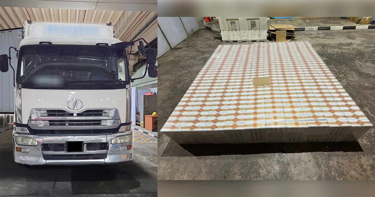 No 'mixed parcels': ICA calls bluff on Malaysia lorry, finds 3,000 cartons of duty-unpaid cigarettes