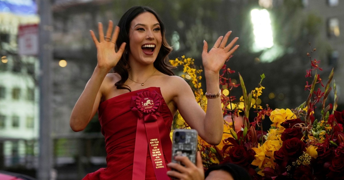 Olympian Eileen Gu heads up annual Chinese New Year parade in her native San Francisco