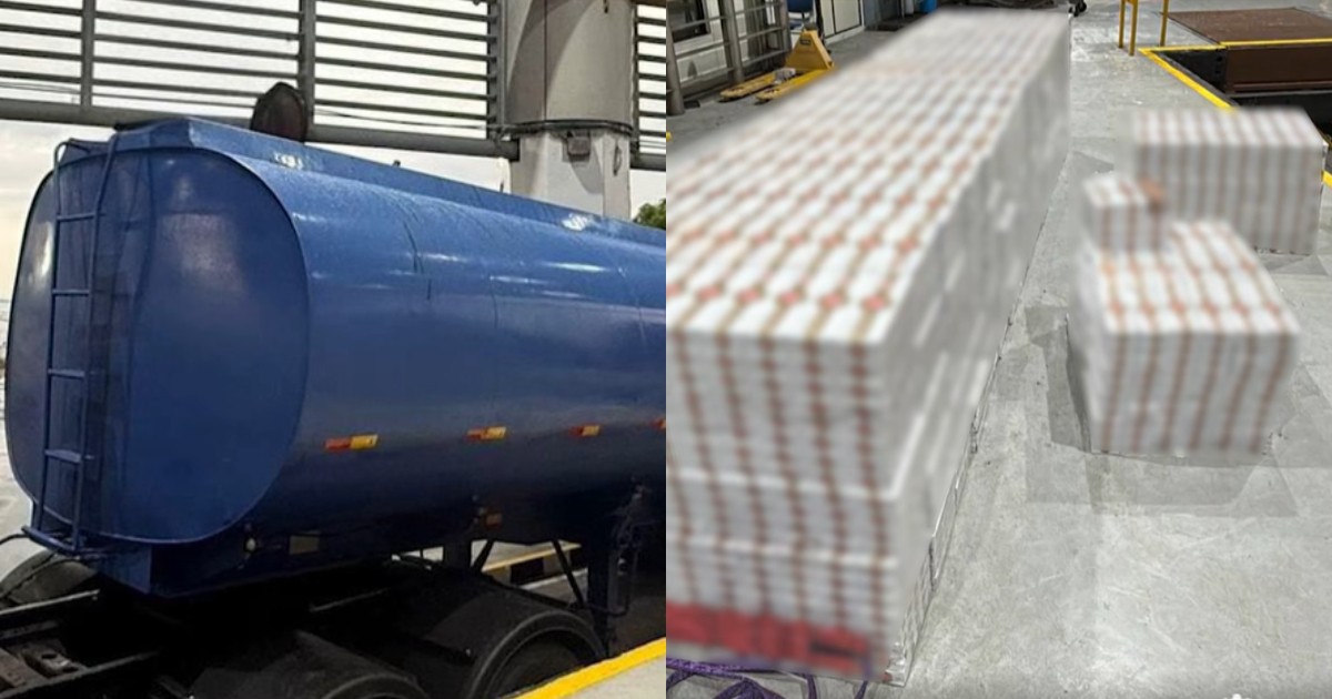 Malaysian driver arrested after ICA officers find over 3,400 cartons of contraband cigarettes in tanker truck