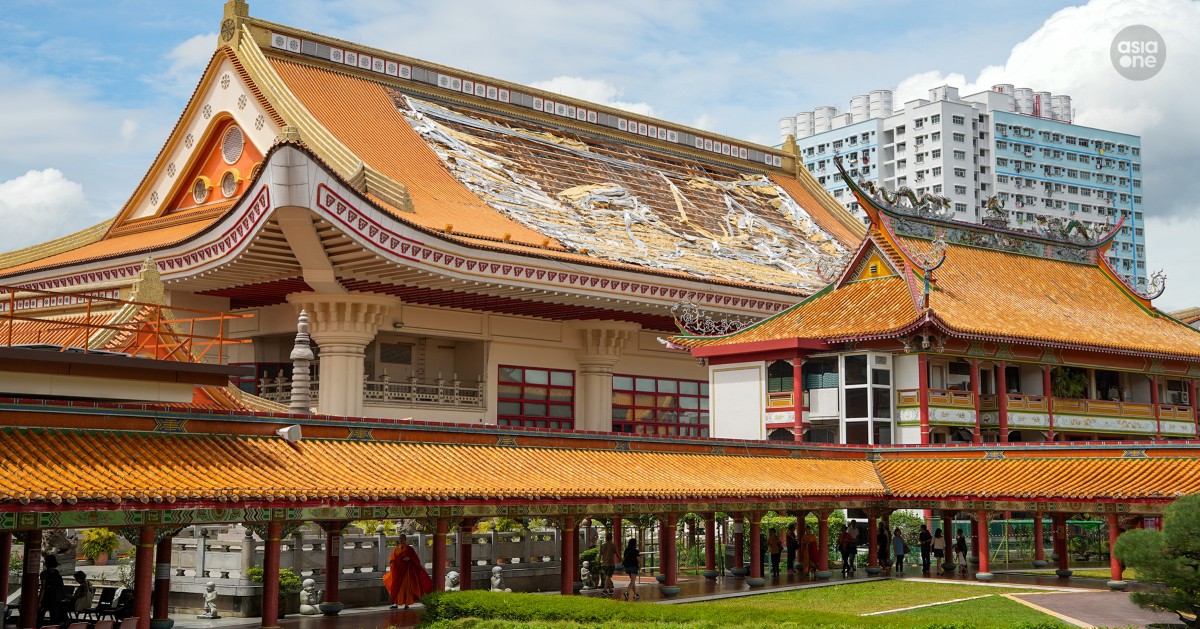 'It sounded like a jet': Resident recalls loud crash as part of roof collapses at Sin Ming monastery
