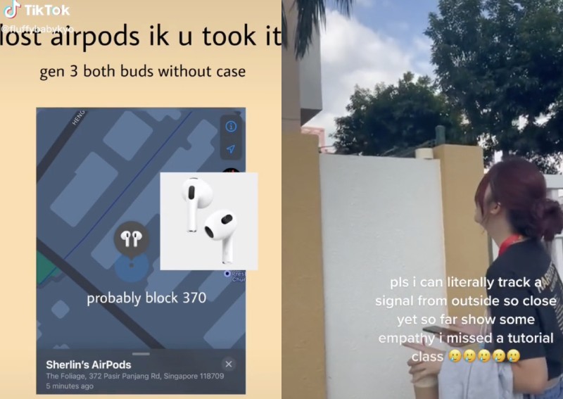 'So close yet so far': Student tracks lost AirPods to Pasir Panjang condo, begs finder to return them