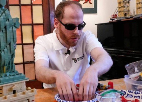 How a blind man made it possible for others with low vision to build Lego sets