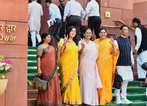 Modi is pushing to get more women into India's Parliament. That could have other consequences