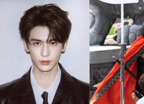 Zhang Linghe accidentally hits himself in head for fight scene in new period drama