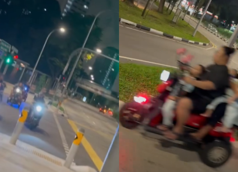 Women criticised for riding PMAs with children in Jurong East, blasting music