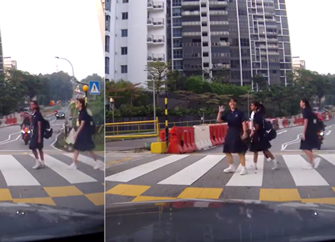 Schoolgirl does 'bringing Japanese culture' trend at zebra crossing, wins hearts