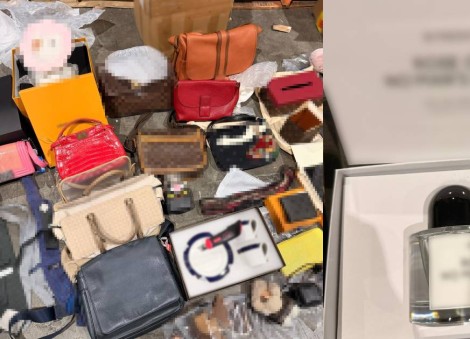 Over 200 counterfeit bags, perfumes seized in 2 cargo containers at ICA's Pasir Panjang Scanning Station