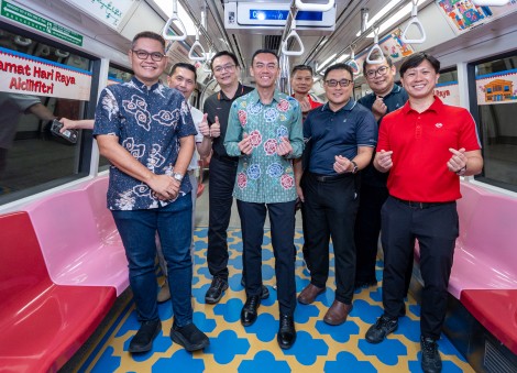 Buses and trains decorated to bring Hari Raya festive cheer