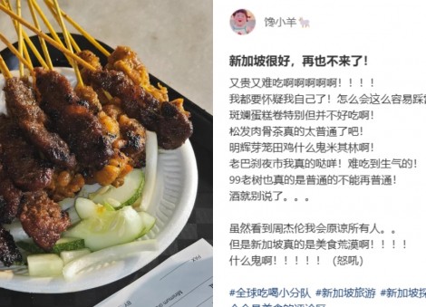'Expensive and tastes bad': Chinese tourist complains about bad food experiences in Singapore